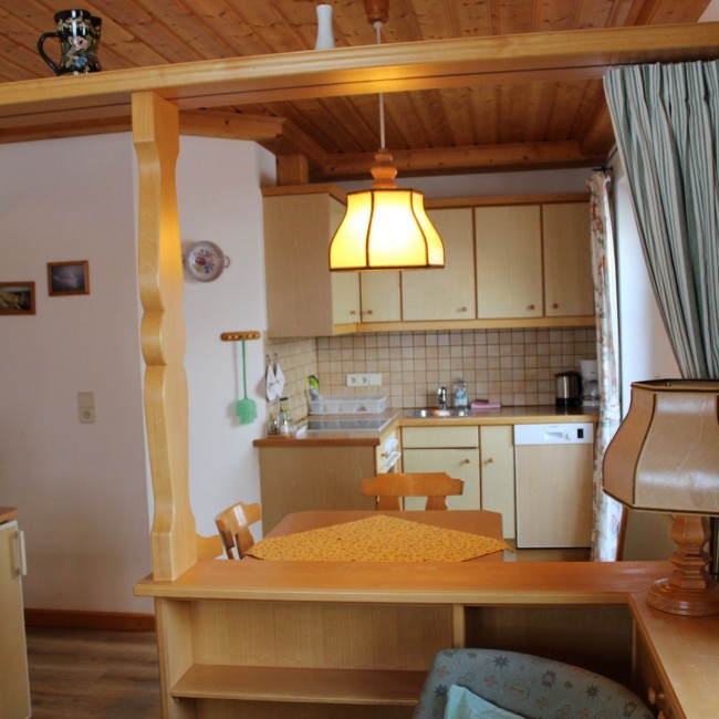 Essbereich im Appartement "Auerhahn"